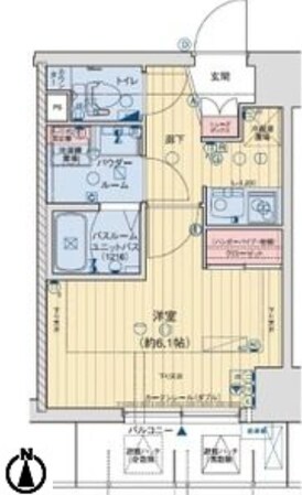 寺田町駅 徒歩5分 6階の物件間取画像